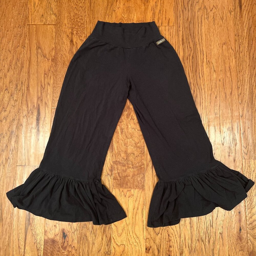 Matilda Jane Woman's wide leg ruffle leggings Size S
